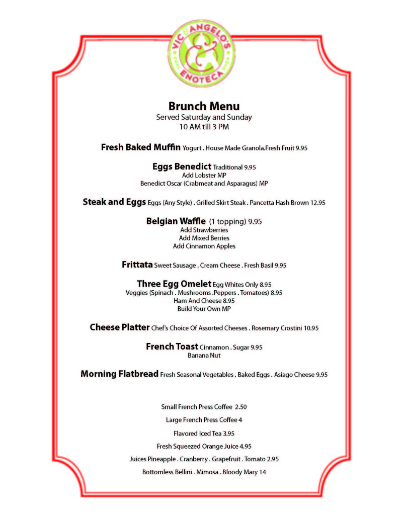 Brunch Menu