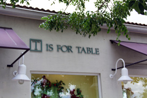 T is for Table